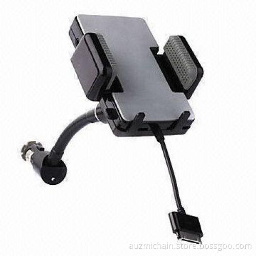 Car Charger Holder/FM Transmitter for iPhone and iPod with 20Hz to 16kHz Frequency